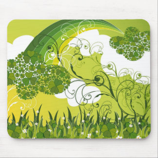 Tapis De Souris Saint Patrick's Day Lucky Clovers Shamrock irlanda