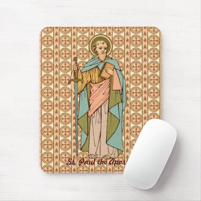 Tapis De Souris Saint Paul l'Apôtre (RLS 13) (Style 2) (Avec souris)