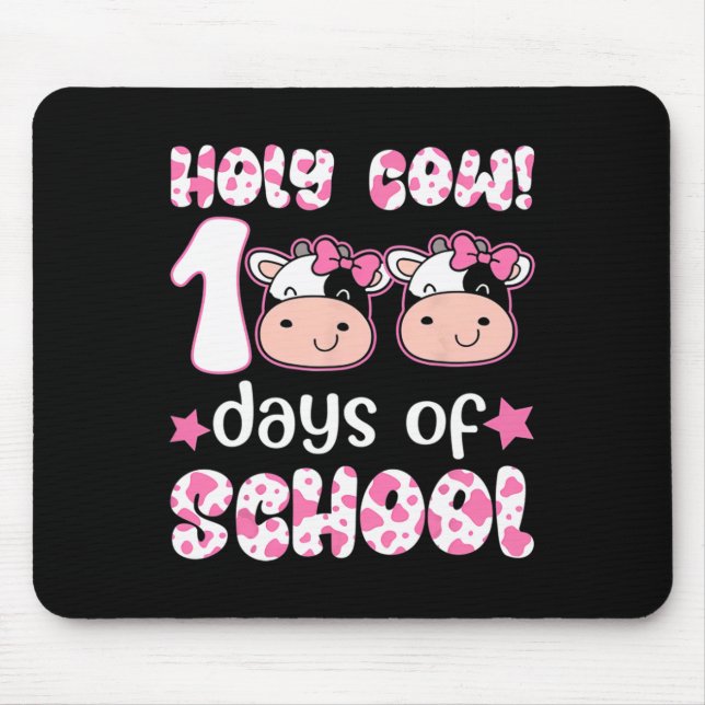 Tapis De Souris Saint Vache 100 Jours D'Enseignants Étudiants Garç (Devant)