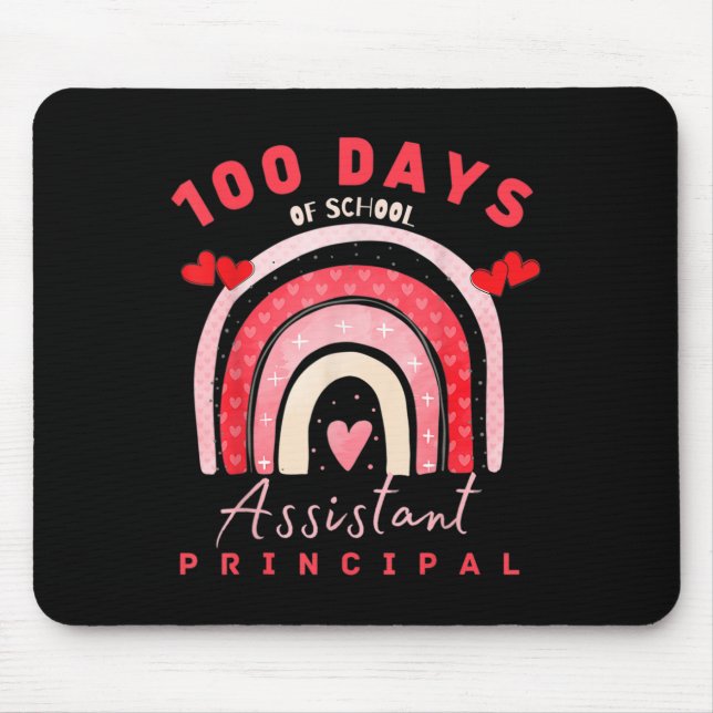 Tapis De Souris Saint Valentin 100 Jours D'École Istant Principal  (Devant)