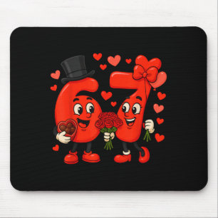Tapis De Souris Saint-Valentin 67 Meme Rempli De Cœurs Drôle S
