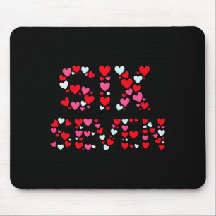 Tapis De Souris Saint-Valentin 67 Meme Rempli de Cœurs Drôle S