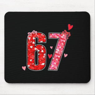 Tapis De Souris Saint-Valentin 67 Six Sept Blague Drôle Mème Viral
