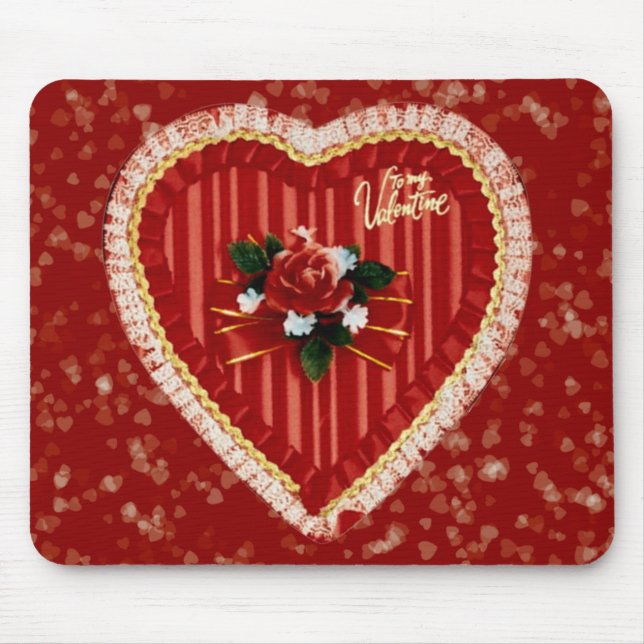 Tapis De Souris Saint Valentin au coeur de Mousepad (Devant)