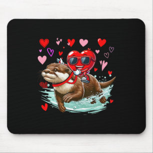 Tapis De Souris Saint-Valentin Cœur Célibataires à Cheval sur une