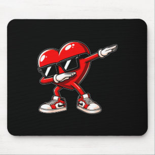 Tapis De Souris Saint-Valentin Cœur Dabbing Garçons Filles Enfants