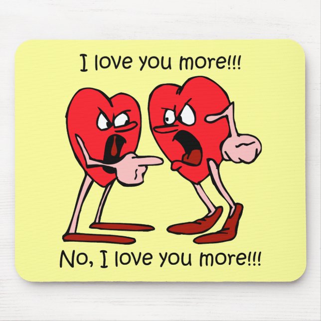 Tapis De Souris Saint-Valentin drôle (Devant)