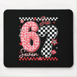 Tapis De Souris Saint-Valentin Drôle 67 Meme Six Sept 6 7 Valent