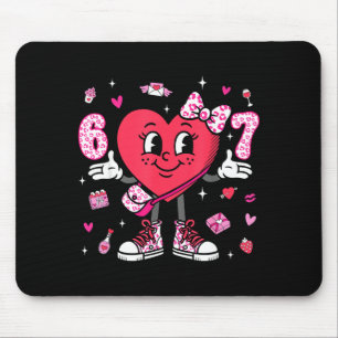 Tapis De Souris Saint-Valentin Drôle 67 Meme Six Sept 6 7 Valent