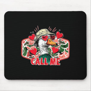 Tapis De Souris Saint Valentin drôle de chasse au canard camouflag