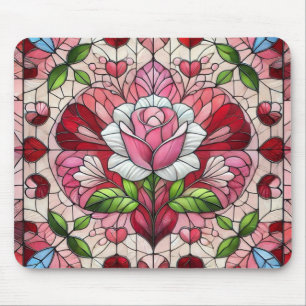 Tapis De Souris Saint-Valentin en verre tendu