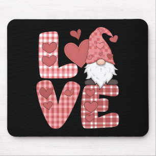 Tapis De Souris Saint-Valentin Gnome Mignon Cœur Amour