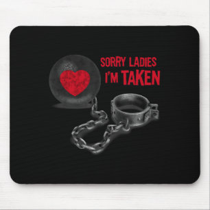Tapis De Souris Saint-Valentin Hommes - Balle Et Chaîne