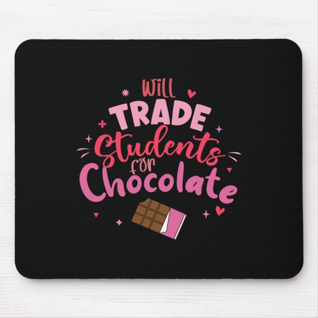 Tapis De Souris Saint-Valentin Professeur Drôle Échangera Élèves C (Devant)