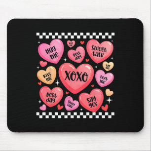 Tapis De Souris Saint-Valentin Xoxo Douces Paroles Cœurs Serre-Moi