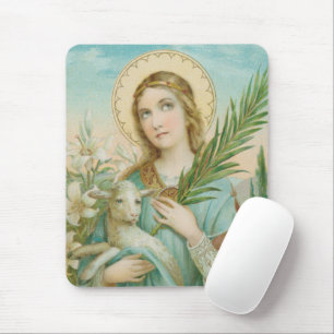 Tapis De Souris Sainte Agnès de Rome (MH 01)
