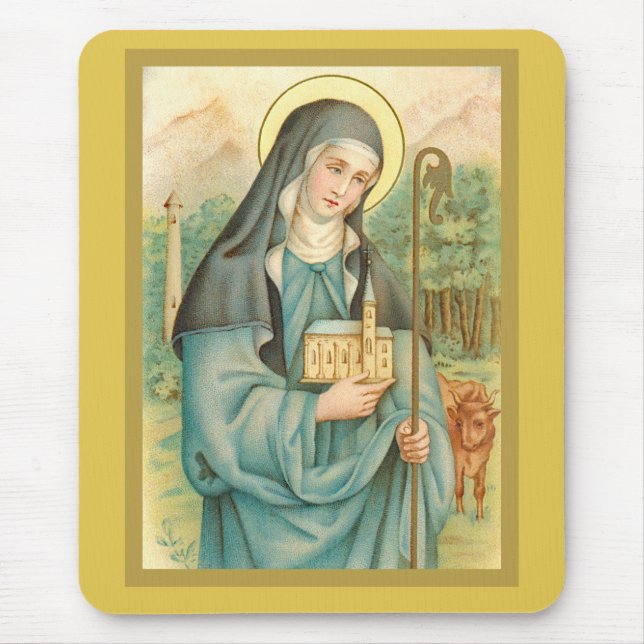 Tapis De Souris Sainte Brigitte d'Irlande (M 014) (Devant)
