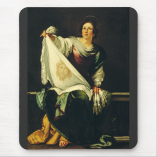 Tapis De Souris Sainte Véronique Art Le Miracle du Saint Visage