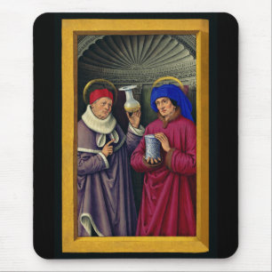 Tapis De Souris Saints Cosmas et Damian par Jean Bourdichon