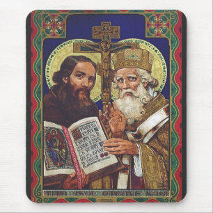 Tapis De Souris Saints Cyrille et Méthode Apôtres des Slaves