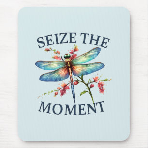 Tapis De Souris Saisir Le Moment - libellule Artistique