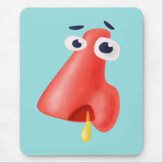 Tapis De Souris Saison de la grippe Runny Humour de santé du nez