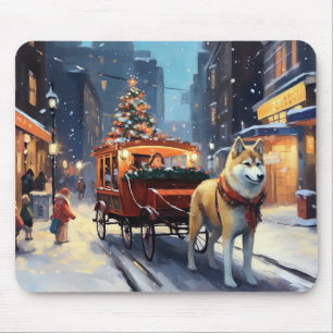 Tapis De Souris Saison de Noël Akita