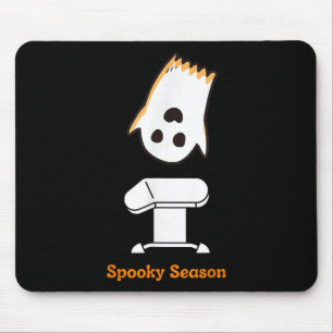 Tapis De Souris Saison éffrayante Halloween mignonne Ghost Gymnast