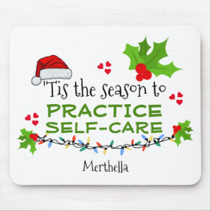 Tapis De Souris SAISON personnalisée pour Noël auto-soigné