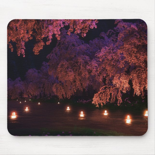 Tapis De Souris Sakura (nuit) Mousepad (Devant)