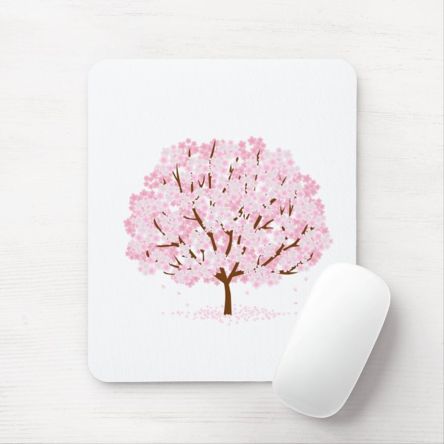 Tapis De Souris Sakura Tree en pleine floraison - Elégant design d (Avec souris)