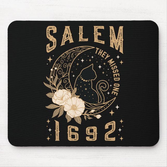 Tapis De Souris Salem 1692 Ils Ont Manqué Un Procès De Sorcière Bl (Devant)