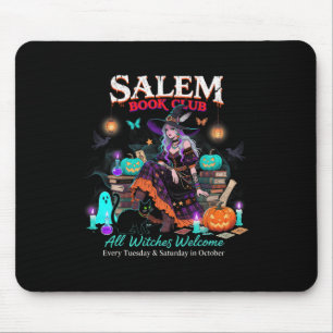 Tapis De Souris Salem Witch Book Club Halloween Lecture Livre Love