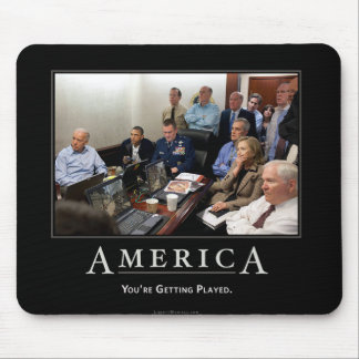 Tapis De Souris Salle de crise Demotivational Mouspad d'Obama
