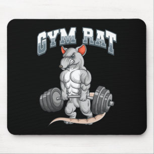 Tapis De Souris Salle De Fitness Rat Fitness Bodybuilding