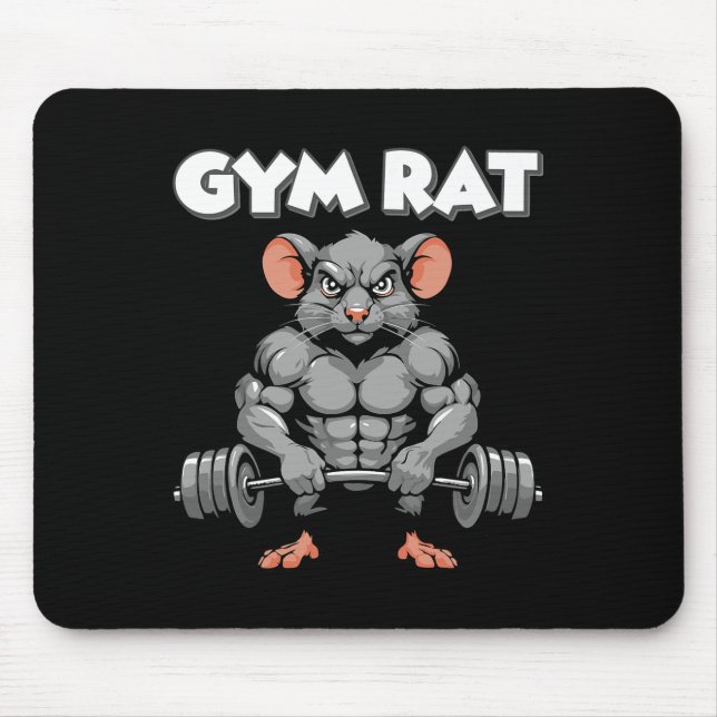 Tapis De Souris Salle De Sport Rat Fitness Bodybuilding Entraîneme (Devant)