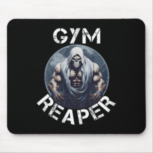 Tapis De Souris Salle de sport Reaper Fitness Halloween Skeleton W