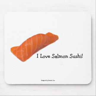 Tapis De Souris salmonsushi, I Love Saumon Sushi!, Conçu par ...