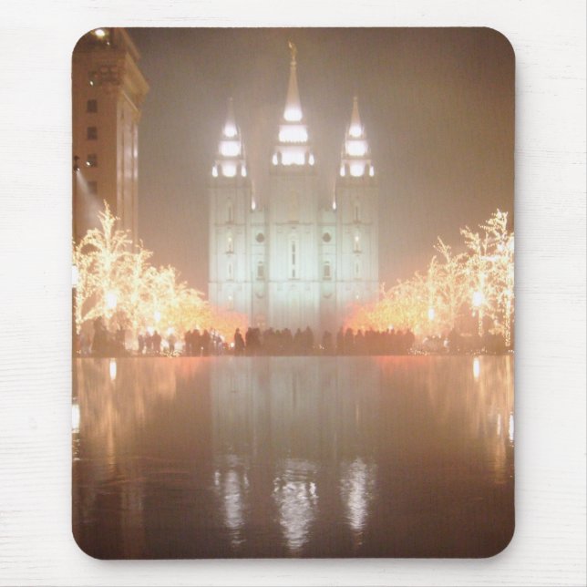 Tapis De Souris SaltLakeTempleFog (Devant)