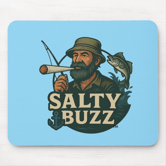 Tapis De Souris Salty Buzz Original Design Mouse Pad (Devant)