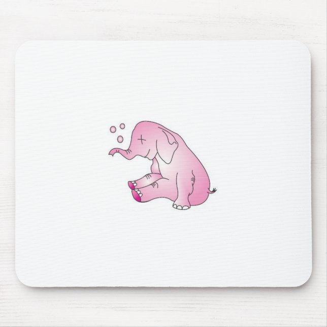 Tapis De Souris Salut l'éléphant rose (Devant)