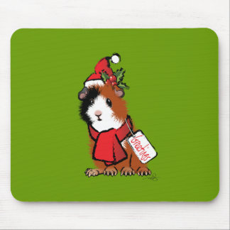 Tapis De Souris Salutation de porc de la Guinée de Noël
