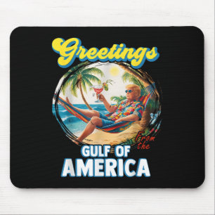 Tapis De Souris Salutation Du Golfe Des États-Unis Trump