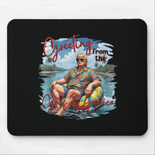Tapis De Souris Salutation Du Golfe Des États-Unis Trump