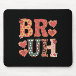 Tapis De Souris Salutation frère mème drôle de bruh ados garçon ho