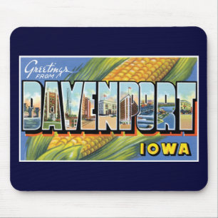 Tapis De Souris Salutations de Davenport, Iowa !