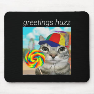Tapis De Souris Salutations Huzz Funny Gen Z Gen Alpha Slang Mème