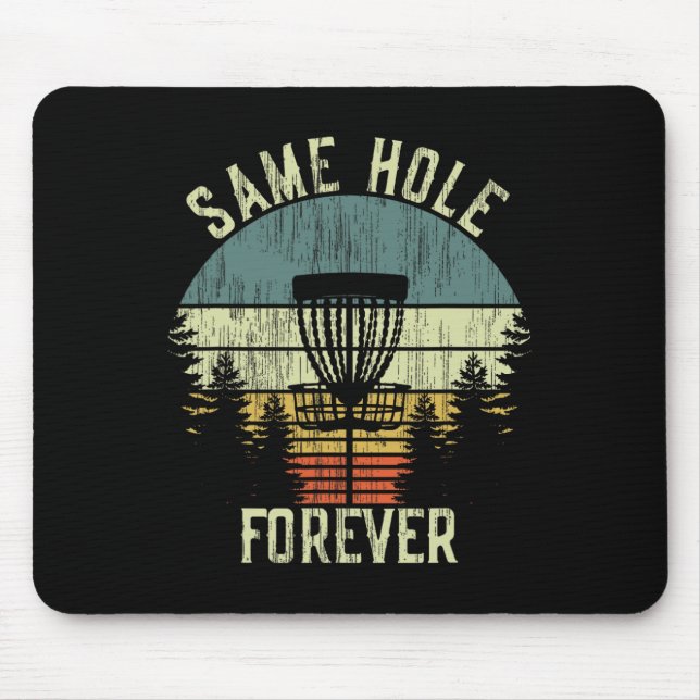 Tapis De Souris Same Hole Forever Party de bachelor drôle de golf  (Devant)