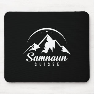 Tapis De Souris Samnaun Suisse Station de ski Ski Snowboard