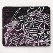 Samouraïs de shogoun - ligne blanche Mousepad de